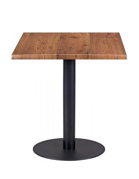 Mesa BOMBAY, negra, base de 72 cms y tapa de 80x80 cms. Color a elegir