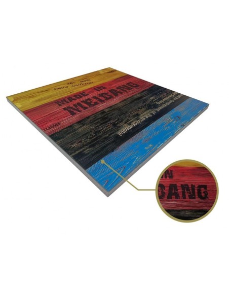 Mesa BOMBAY, negra, base de 72 cms y tapa de 80x80 cms. Color a elegir