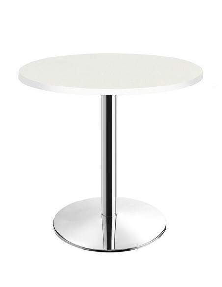 Mesa BENAMARA, acero inoxidable, base de 72 cms y tapa 80 cms. Color a elegir