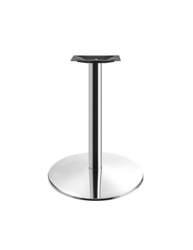 Mesa BENAMARA, acero inoxidable, base de 72 cms y tapa 70x70 cms. Color a elegir