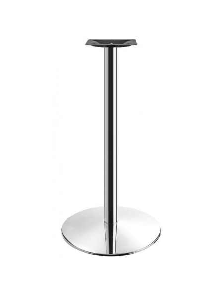 Mesa alta BENAMARA, acero inoxidable, base de 110 cms y tapa 60 cms. Color a elegir