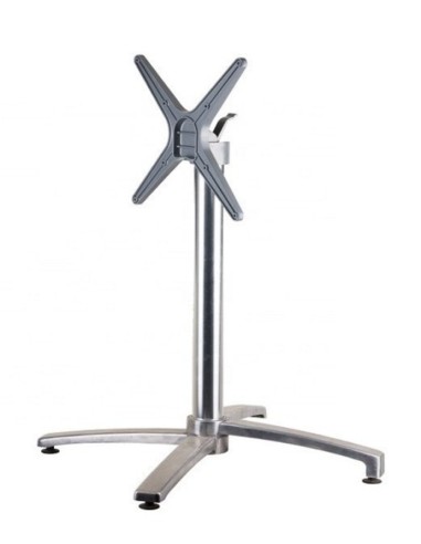 Mesa GUADIARO, aluminio, 4 brazos, base de 72 cms y tapa 70x70 cms. Color a elegir