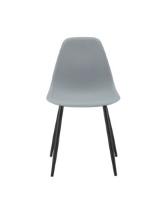 Silla CLUNY, metal negro, polipropileno gris 2