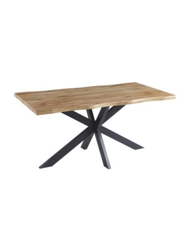 Mesa TOLEDO 150, metal negro, tapa DM bilaminado de 150 x 90 cms