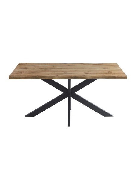 Mesa TOLEDO 150, metal negro, tapa DM bilaminado de 150 x 90 cms