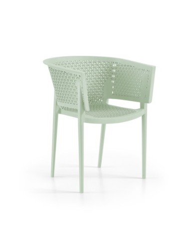 Sillón BILL, apilable,  polipropileno antracita