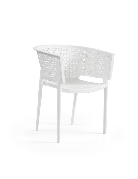 Sillón BILL, apilable,  polipropileno antracita