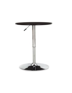 Mesa MABEL, graduable, tapa soft negra, 70 cms de diámetro 2