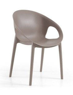 Silla COSMOS, apilable,  polipropileno tórtora