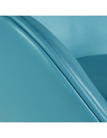 Sillón EG (TE), fibra de vidrio, basculante, tapizado similpiel turquesa