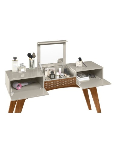 Multifuncional STAR, MDP matte y blanco roto, 136 x 37 cms