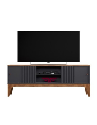Mueble TV FLORENCIA, grafito y matte, 160 cms.