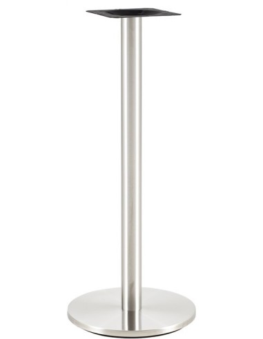 Base de mesa BENAGIL, alta, acero inoxidable, base 45 cms de diámetro, altura 110 cms