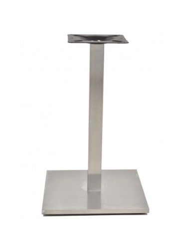 Base de mesa IPANEMA, acero inoxidable, base de 45 x 45 cms, altura 72 cms