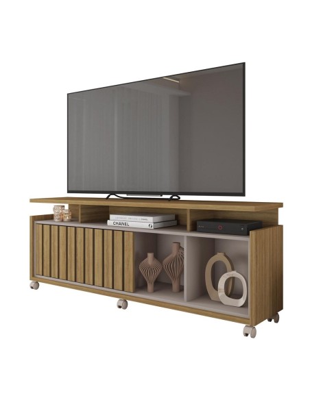 Mueble TV OASIS, miel y cacao, 160 cms.