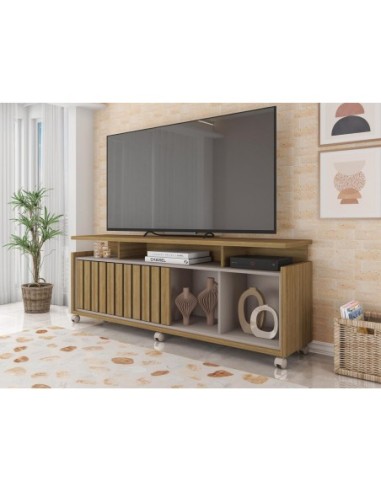 Mueble TV OASIS, miel y cacao, 160 cms.
