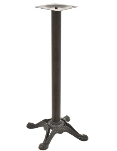 Base de mesa RÓDANO, alta, fundición, negra, base de 58 x 58 cms, altura 115 cms