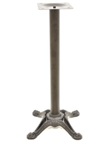 Base de mesa RÓDANO, alta, fundición, negra, base de 58 x 58 cms, altura 115 cms