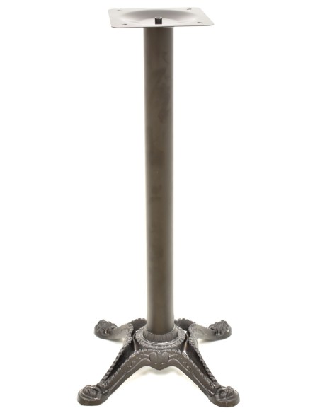 Base de mesa RÓDANO, alta, fundición, negra, base de 58 x 58 cms, altura 115 cms