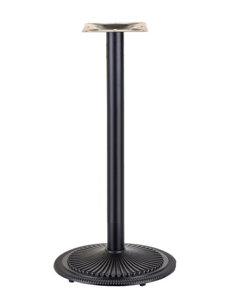Base de mesa ARNO NEW, alta, negra, 45 cms de diámetro, altura 110 cms