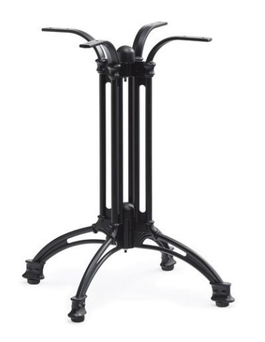 Base de mesa EIFFEL NEW-4, aluminio, 4 pies, negra, altura 70 cms