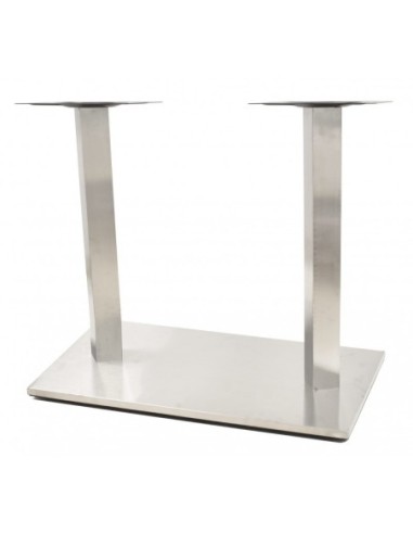 Base de mesa IPANEMA, acero inoxidable, base de 70 x 40 cms, altura 72 cms