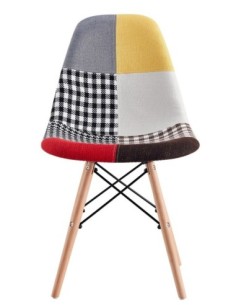 Silla STAR PAT24, madera, tejido patchwork color 24 2