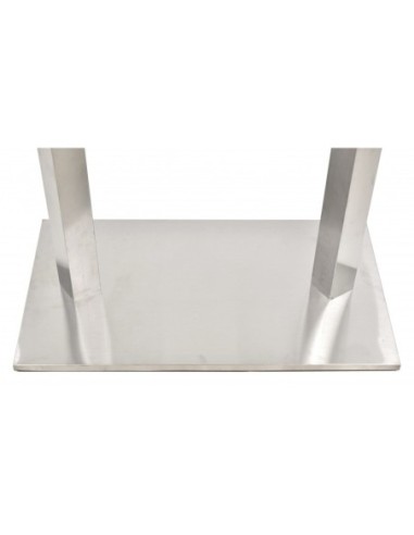Base de mesa IPANEMA, acero inoxidable, base de 70 x 40 cms, altura 72 cms