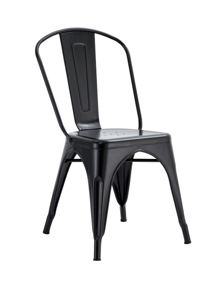 Silla TOL EK LIMITED, acero, negra