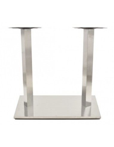 Base de mesa IPANEMA, acero inoxidable, base de 70 x 40 cms, altura 72 cms