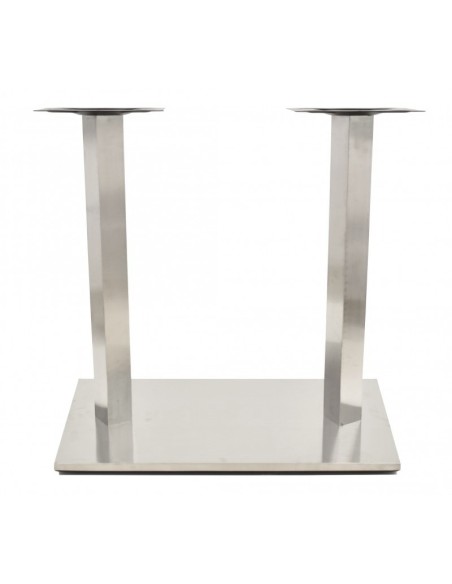 Base de mesa IPANEMA, acero inoxidable, base de 70 x 40 cms, altura 72 cms