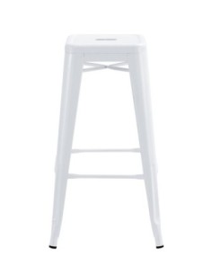Taburete TOL EK LIMITED, acero, blanco 2