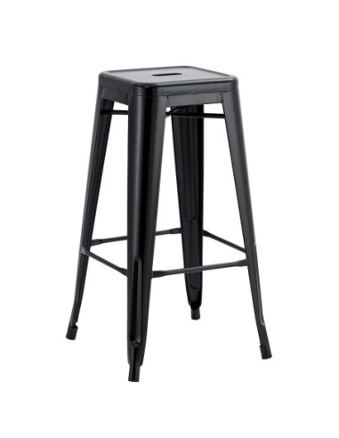 Taburete TOL EK LIMITED, acero, negro