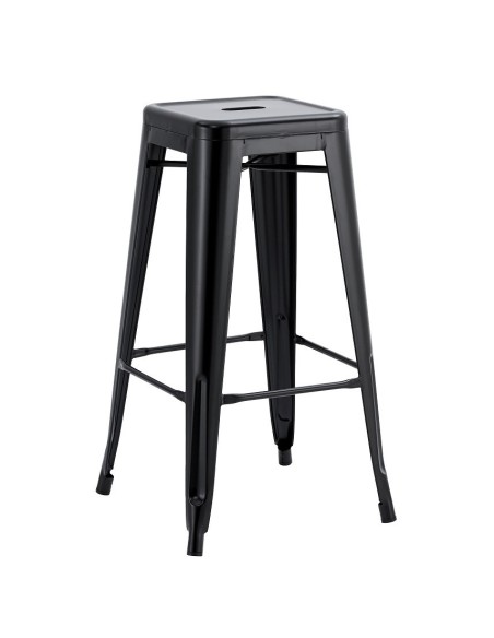 Taburete TOL EK LIMITED, acero, negro