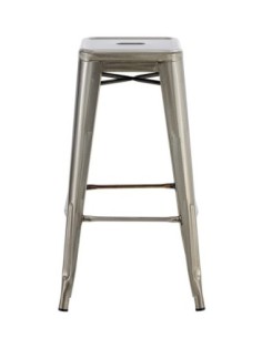 Taburete TOL EK BRUSHED, acero, plata 2