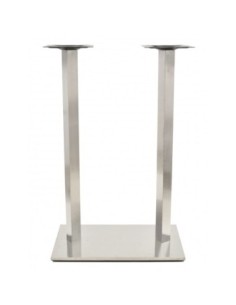Base de mesa IPANEMA, alta, acero inoxidable, base de 70 x 40 cms, altura 110 cms 2