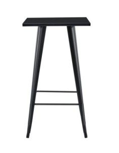 Mesa TOL EK LIMITED, alta, acero, negra, 60x60 cms 2