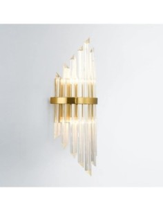 Aplique PALACE, metal dorado, cristal