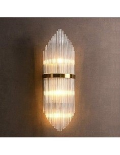 Aplique DOLHAN, metal dorado, cristal 2