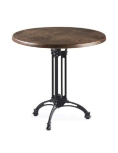 Mesa EIFFEL NEW, aluminio, 3 pies, negra, base de 70 cms y tapa 70 cms. Color a elegir 2