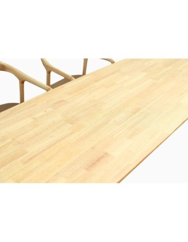 Mesa TRANSILVANIA, madera natural, 75 x 75 cms