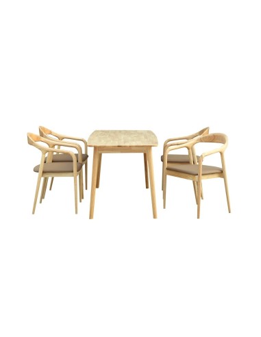 Mesa TRANSILVANIA, madera natural, 120 x 75 cms