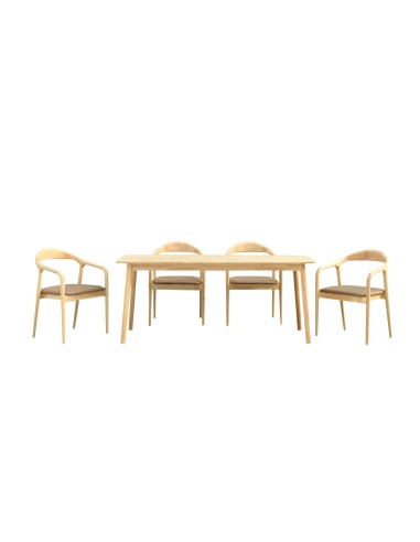 Mesa TRANSILVANIA, madera natural, 180 x 75 cms