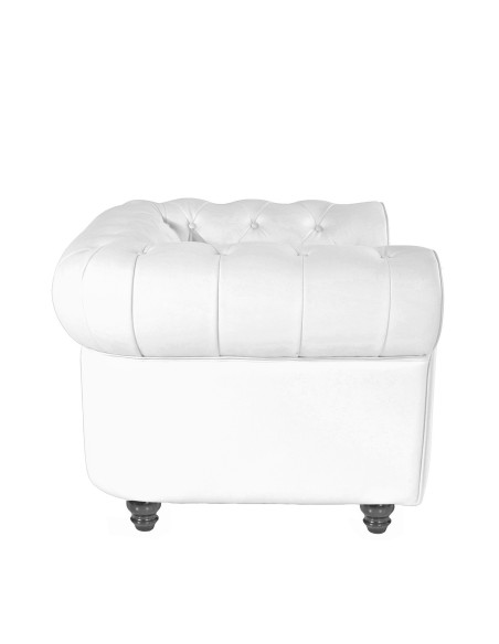 Sillón CHESTER NEW, similpiel blanca
