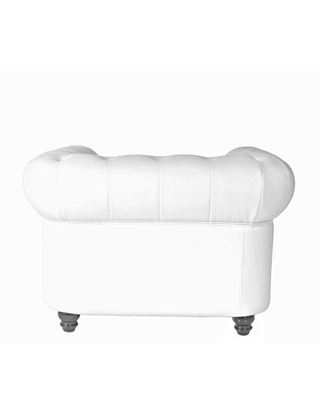 Sillón CHESTER NEW, similpiel blanca