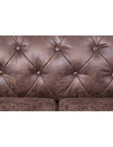 Sofá CHESTER NEW, 2 plazas, similpiel vintage