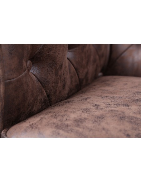 Sofá CHESTER NEW, 2 plazas, similpiel vintage