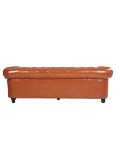 Sofá CHESTER NEW, 3 plazas, similpiel cuero vintage