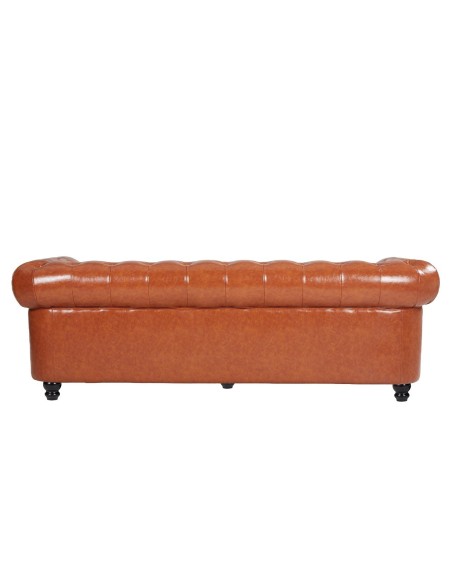 Sofá CHESTER NEW, 3 plazas, similpiel cuero vintage