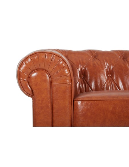 Sofá CHESTER NEW, 3 plazas, similpiel cuero vintage